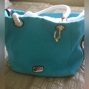 NWT Michael Kors Turquiose Nautical Cloth Bag